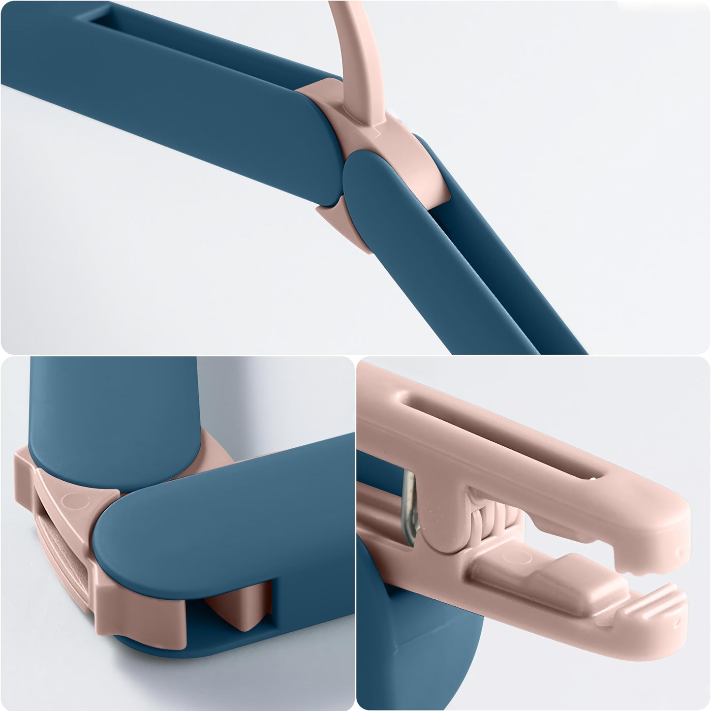 REDJOY Travel Coat Hanger and Folding Coat Hangers for Travelling (Pack of 4) | Portable Foldable Design with Clips for Trousers, Dresses & Laundry