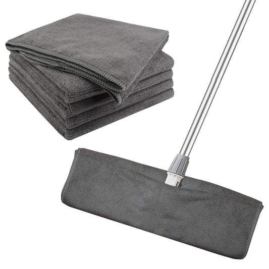 VIVOTE Microfibre Dry Sweeping Cloths, Absorbent Floor Cleaning Cloth, Reusable Dust Mop Refill Pads, Fits Multiple Mops, Replaceable Mop Pads for