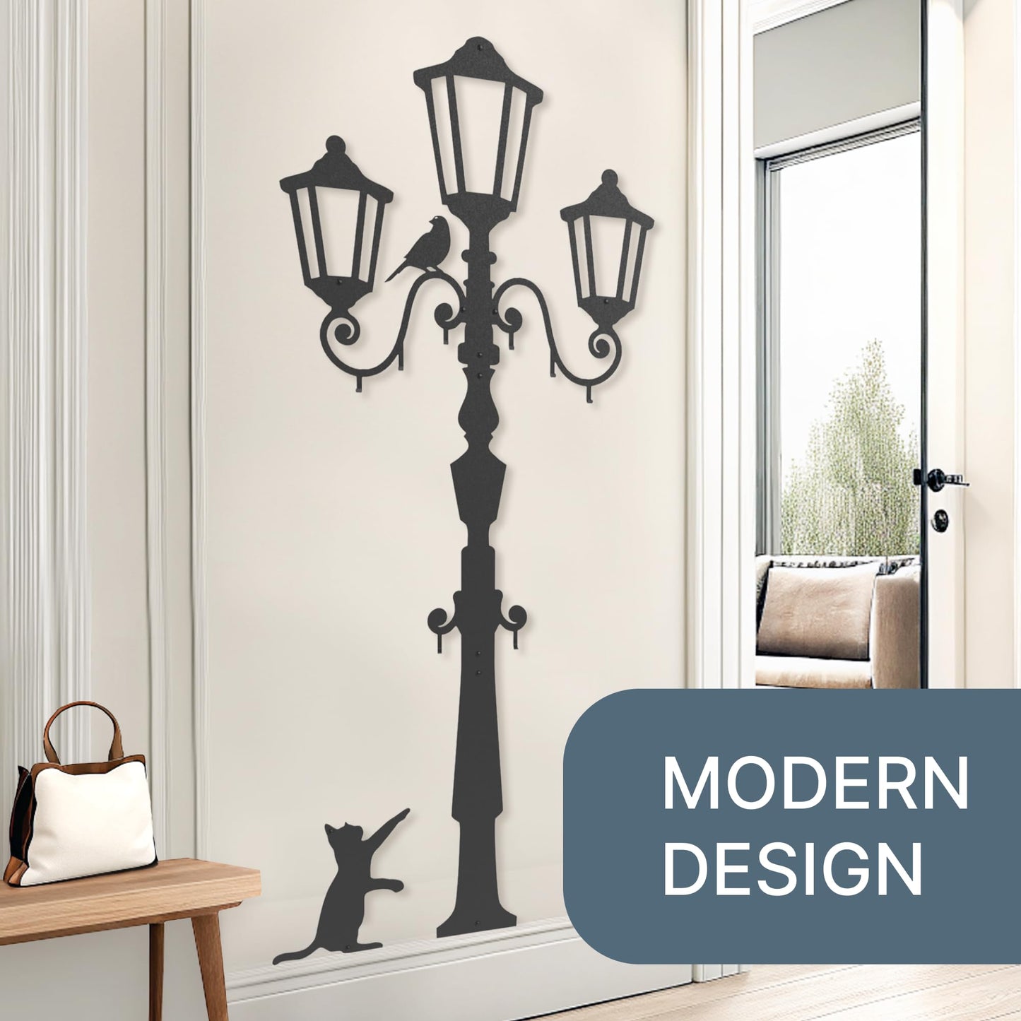 Coat rack wall mounted 67x27in | coat hooks wall mounted 8pcs | heavy duty wardrobe metal 2mm | rack clothes | hallway furniture sets