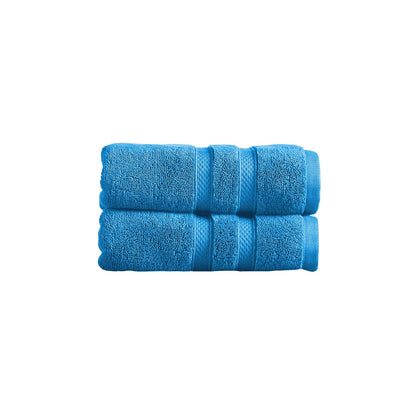 Christy Chroma Hand Towels Set | Set of 2 | Highly Absorbent Heavyweight 675GSM | Bold and Bright | Soft Velvety Smooth Bathroom Shower Towels