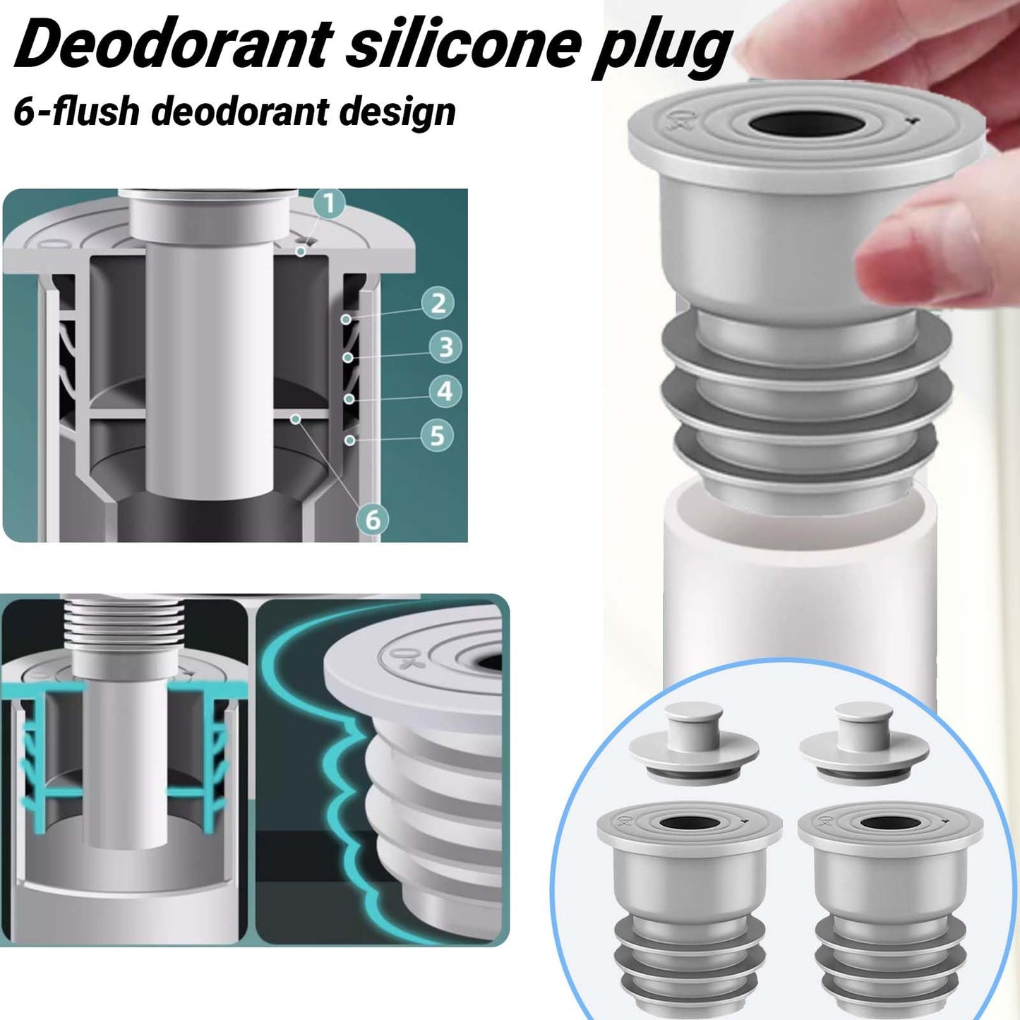 SVOCK 2PCS 35-40mm Silicone Washing Machine Waste Pipe Connector, Drain Pipe Seal Ring, Waste Pipe Seal