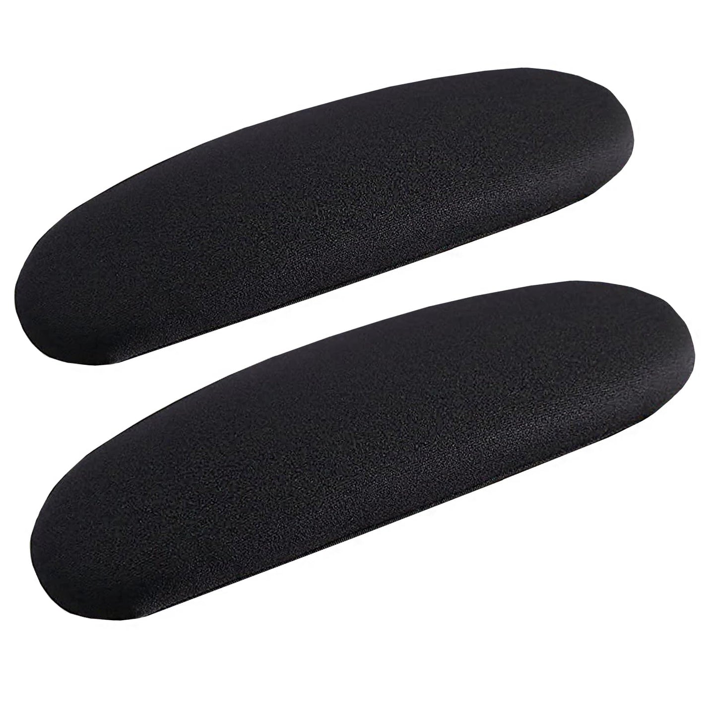 FYTXSZ Office Computer Chair Arm Covers - Stretchy Polyester Arm Cover Protector, Thickened Washable Arm Chair Covers Slipcovers - Black Pack of 2