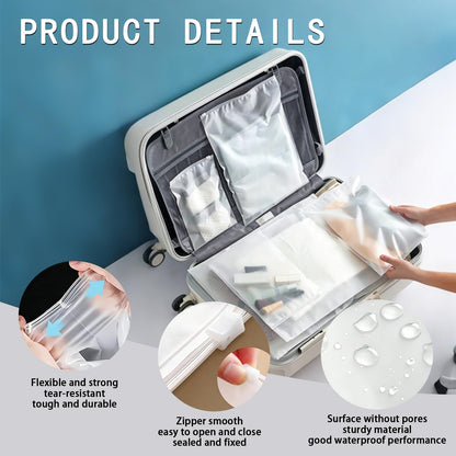 Hexizexi 50 Pcs Ziplock Bags for Clothes 25x35 cm
