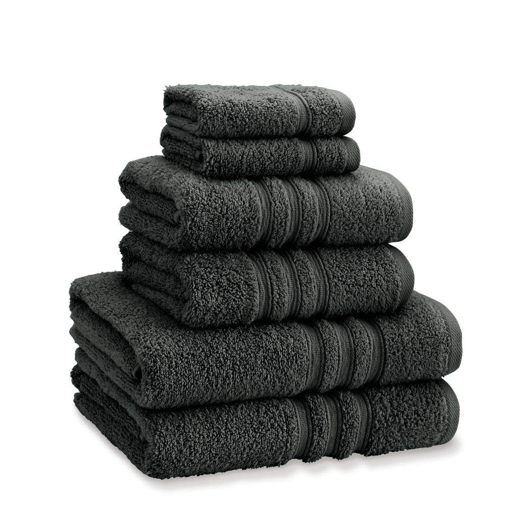 Catherine Lansfield Zero Twist Cotton 70x120cm Bath Towel Charcoal Grey