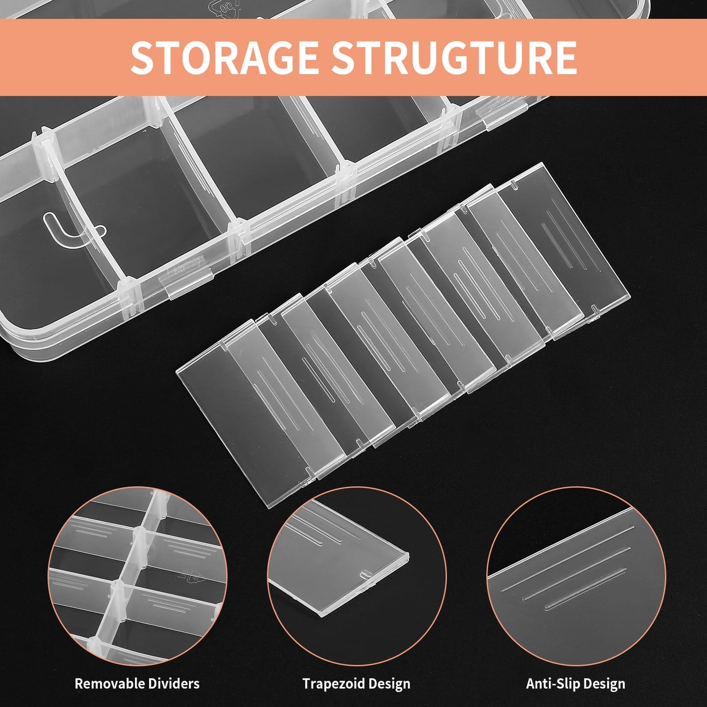 Xujinsongg 2Pcs Snack Box with Compartments, Travel Snack Box for Plane