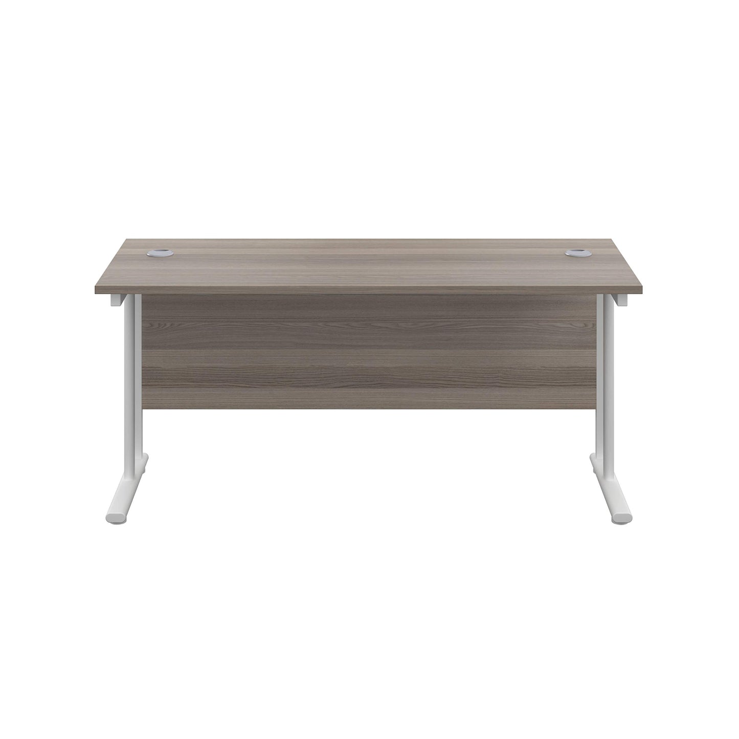 Office Hippo Heavy Duty Rectangular Cantilever Office Desk, Home Office Desk, Office Table, Integrated Cable Ports, PC Desk For Office or Home