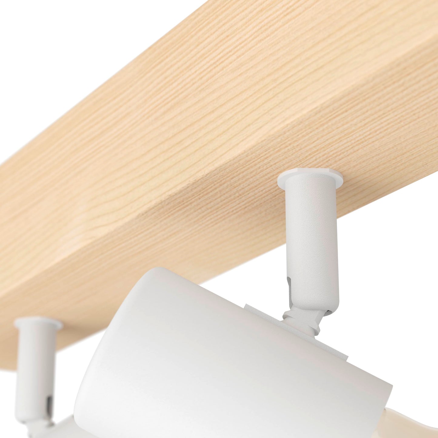 Eglo Ceiling Light Fitting Townshend 3, Vintage Ceiling lamp, Spotlight bar with 3 orientable spot Lights, Retro Light Fixture Made of Steel and Wood,