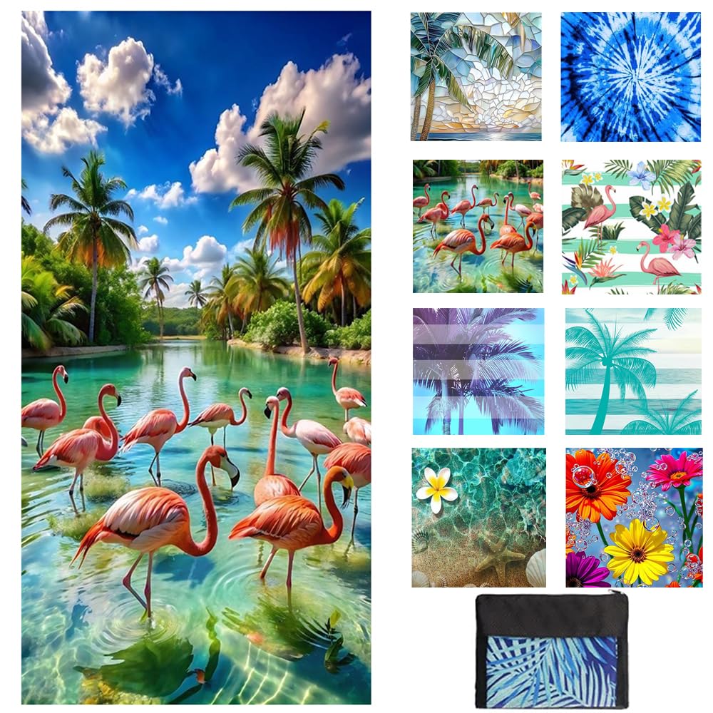JAODFK Microfibre Beach Towel 71"X32" Quick Dry Lightweight Sand Free Extra Large Thin Towels Travel Essentials For Adults Womens Swim Bath