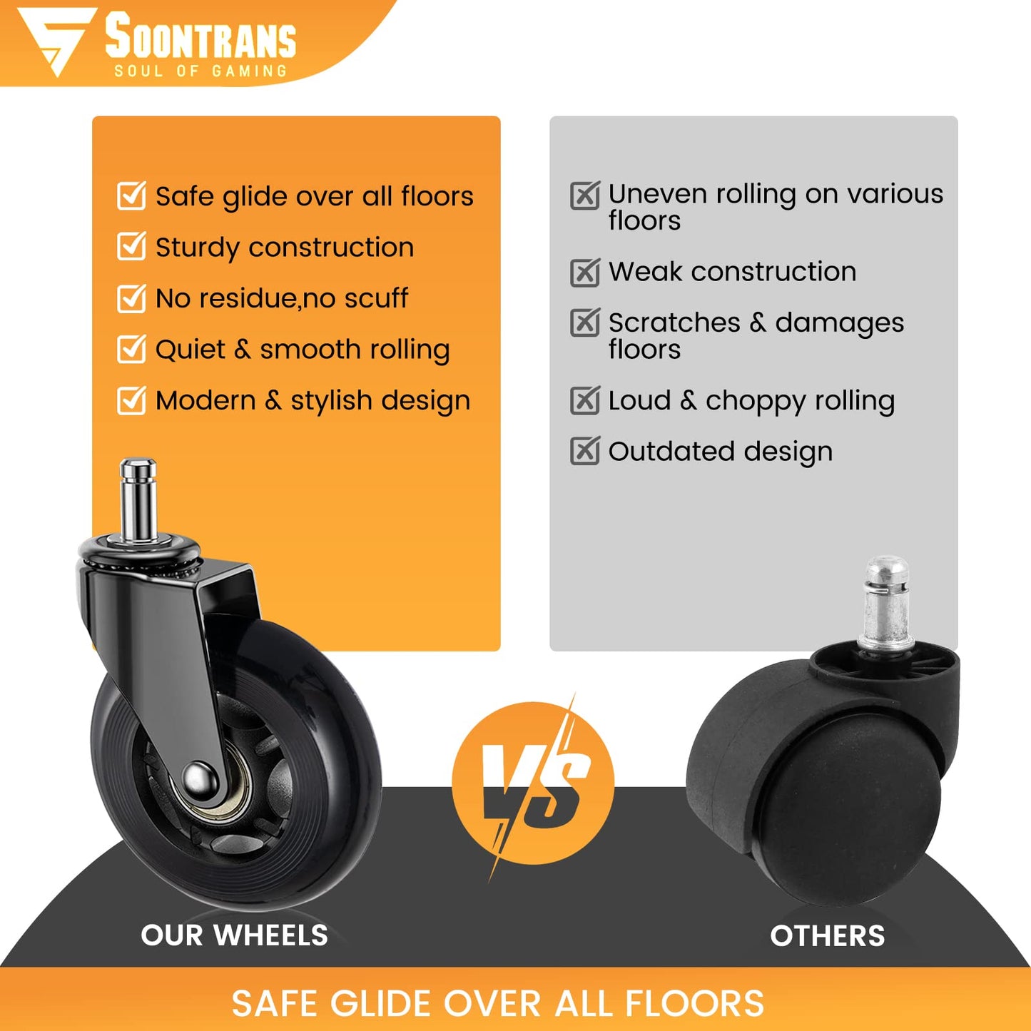 Soontrans Office Chair Wheels Replacement