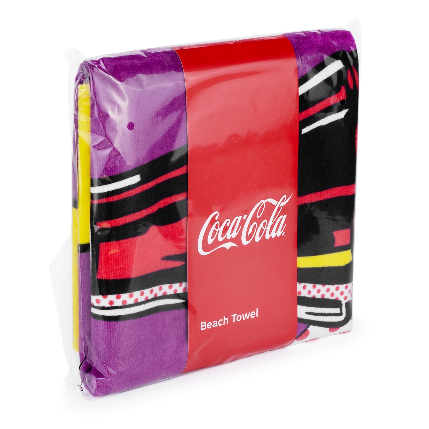 The Gift Scholars Officially Licensed Coca-Cola Pop Art Beach Towel – Retro Coke Bottle Design – 100% Cotton – 140 x 70 cm