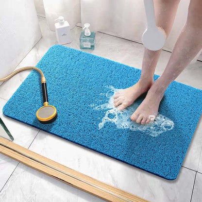 Bingobang Bath Mats Non Slip,Shower Mat Rubber 60x40cm,Extra Soft Anti-Mould, Machine-Washable,For Bathroom Floor,BathtubBlue