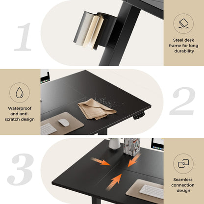 Agilestic Height Adjustable Electric Desk, 2 Memory Height, 140x80cm