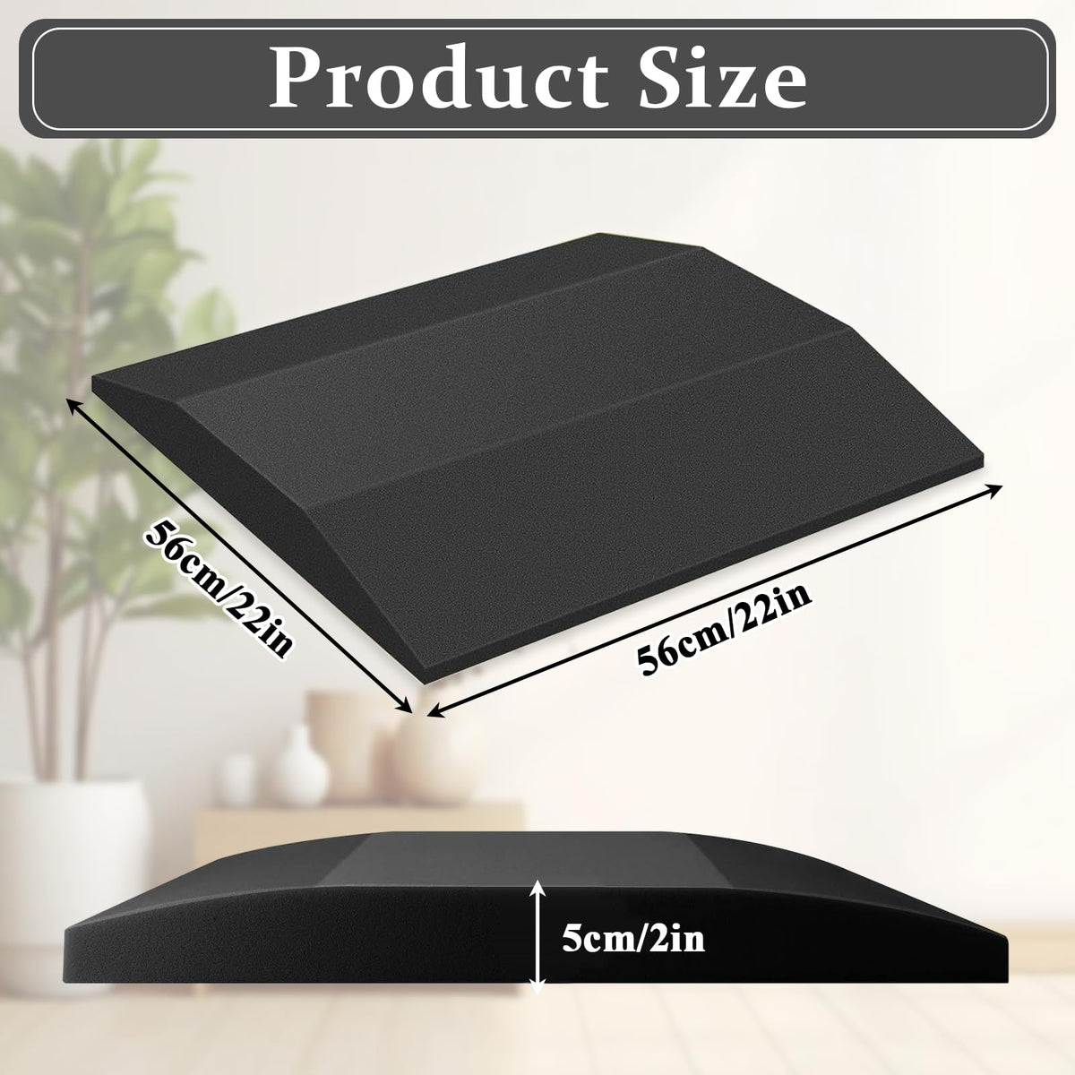 Cumnvulnt 2 Pcs Sofa Cushion Support, High Density Sponge Sofa Support Boards, 56 x 56cm for Sagging Seat, Sofas Foam Cushions Replacement