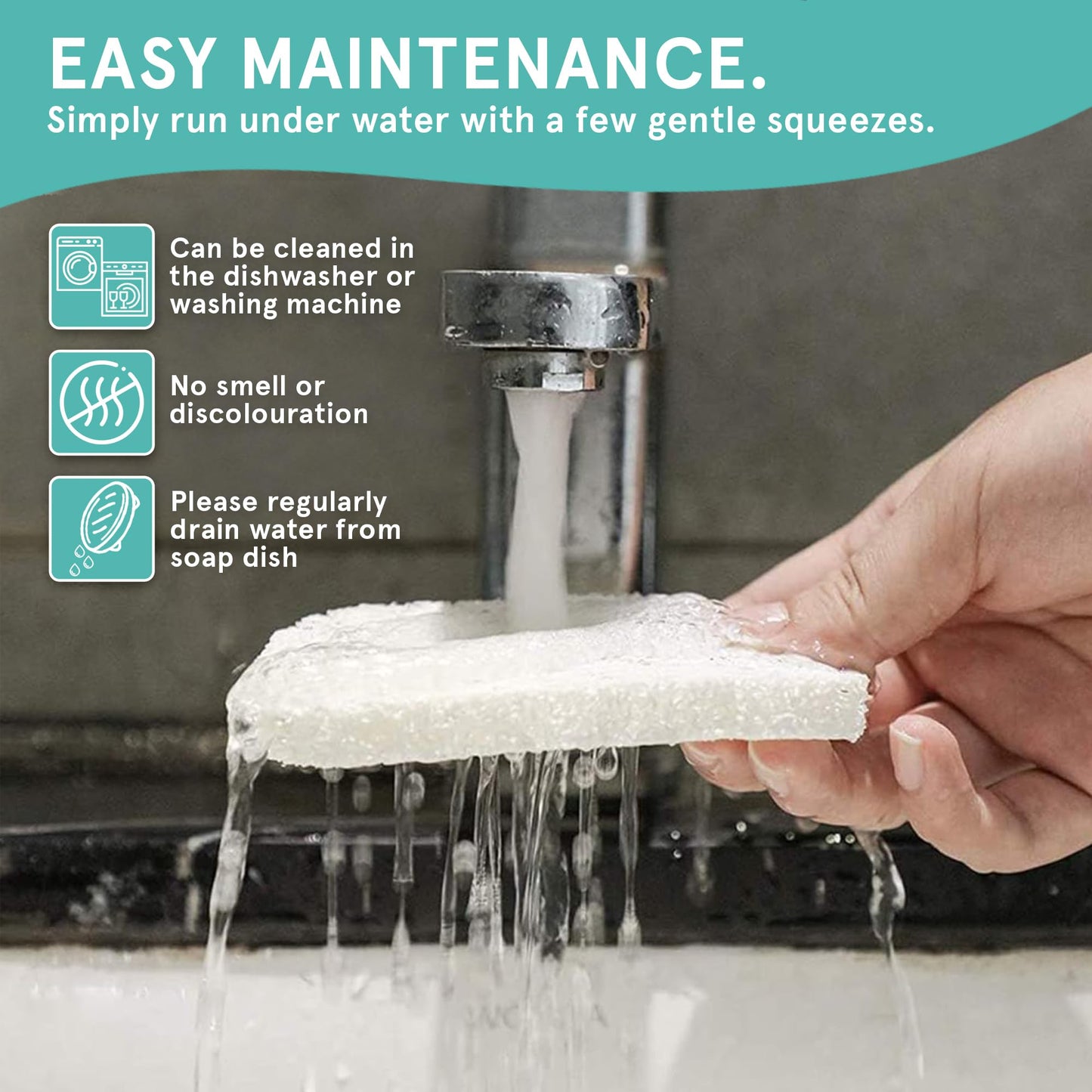 Soap Saver by Smith’s® | Extend Your Soap’s Life | 14 cm (L) x 8 cm (W) x 1.2 cm (H) | White / 2 Pack | 50% Thicker | Enhanced Design