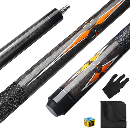 ASMPCUE Pool Cue, 58'' 20oz Billiard Cue Canadian Maple Wood Pool Cue 13mm Tips for Professional Pool Cue Players, 1/2 Maple Cue Sticks with Irish