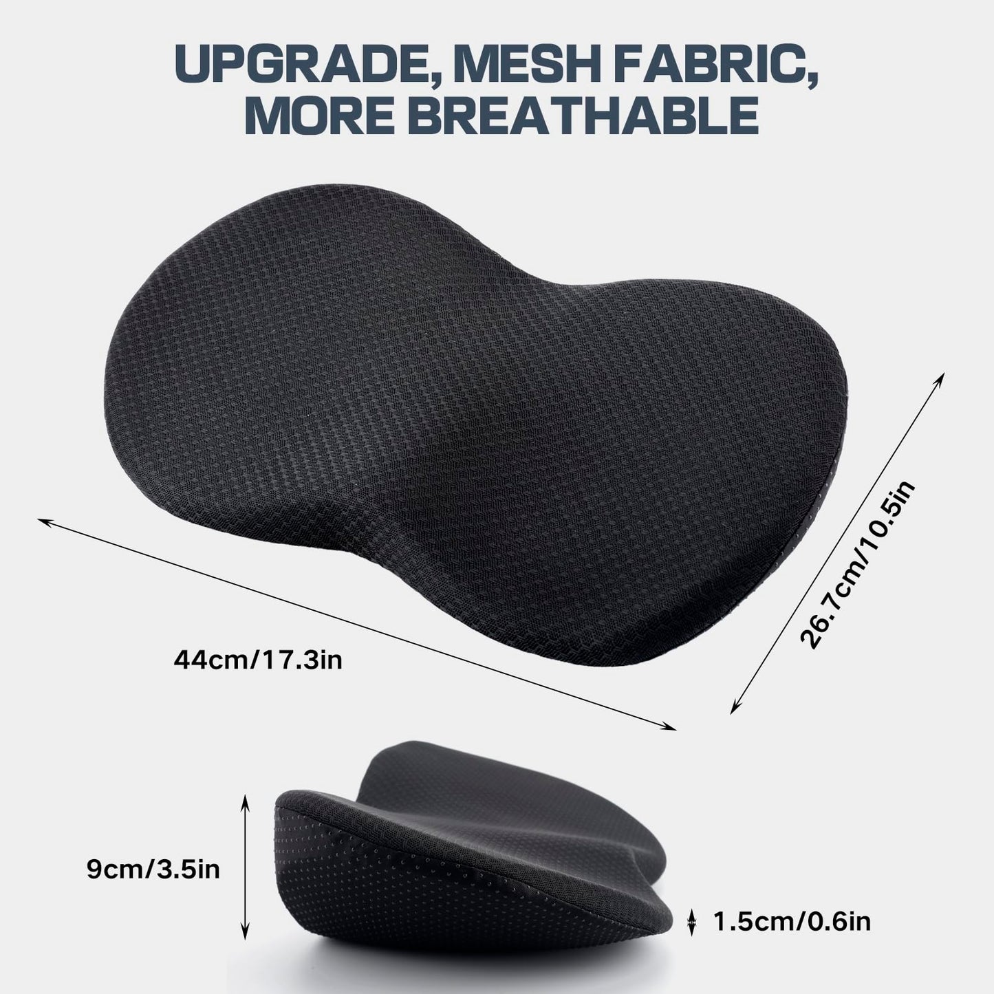 VBGURR Memory Foam Car Seat Cushion, Wedge Car Seat Cushions for Driving