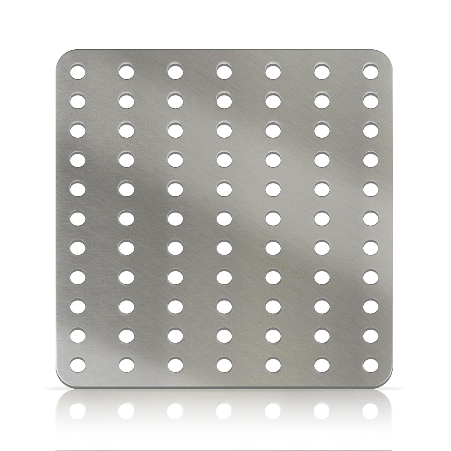 Simply Hardware® Square Drain Guard/Swirl Cover - 4 Inch up to 9 Inch Stainless Steel - Keep Drains Clear from Leaves & Debris - 6" x 6"