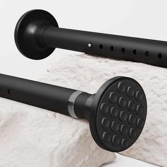 Curtain Poles no Drilling Shower Pole Adjustable Telescopic Pole Stainless Steel Extra Long Shower Curtain Rail for Living Room, Bedroom, Bathroom,