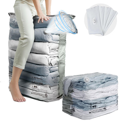 TAILI Extra Large Vacuum Storage Bags Cube 4 Jumbo80x100x38 CM, Cream
