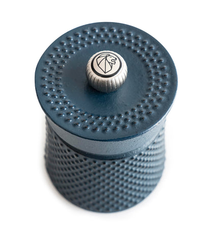 PEUGEOT - Bali 8 cm Pepper Mill - Classic Grind System - Cast Iron - Lifetime Guaranteed Mechanism - Made in France - Blue Colour