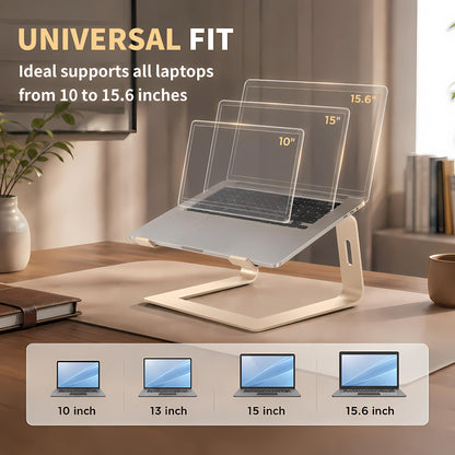 Orionstar Laptop Stand for Desk, Aluminum Laptop Riser, Portable Computer Stand for Apple Mac MacBook Air Pro 10-15.6 Inch Notebook Computer