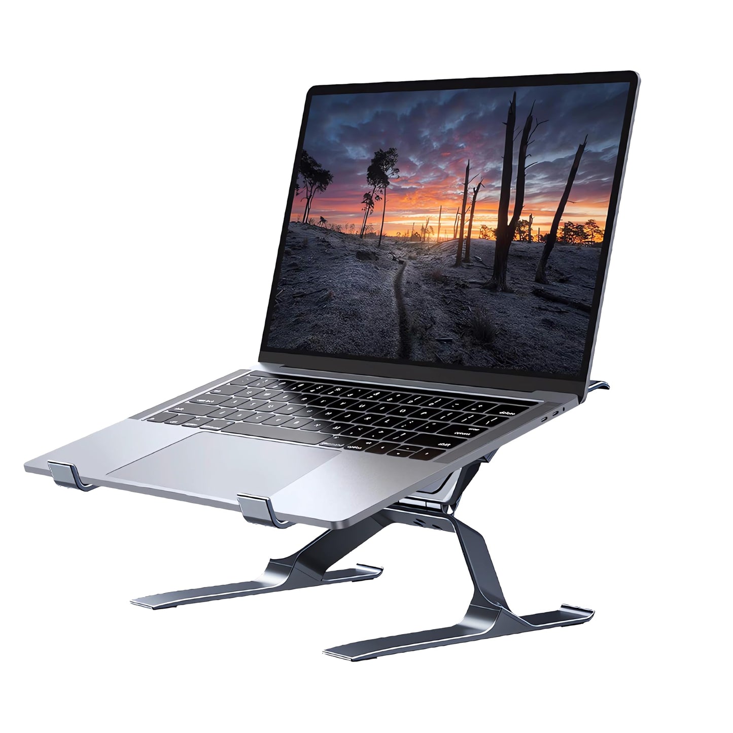 Adjustable Laptop Stand for Desk, Portable Laptop Riser, Ergonomic Computer Notebook Holder for MacBook Pro Air, Dell XPS, HP, Lenovo (13.3-17.3'')