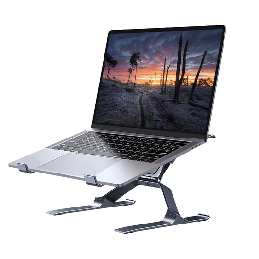 Adjustable Laptop Stand for Desk, Portable Laptop Riser, Ergonomic Computer Notebook Holder for MacBook Pro Air, Dell XPS, HP, Lenovo 13.3-17.3''