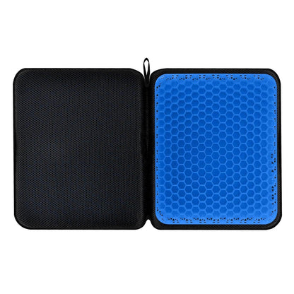 Gel Seat Cushion, Portable Airplane Seat Cushion, Foldable Travel Pillow with Gel Grid Design for Airplane, Camping, Bleachers, Flights, Commute