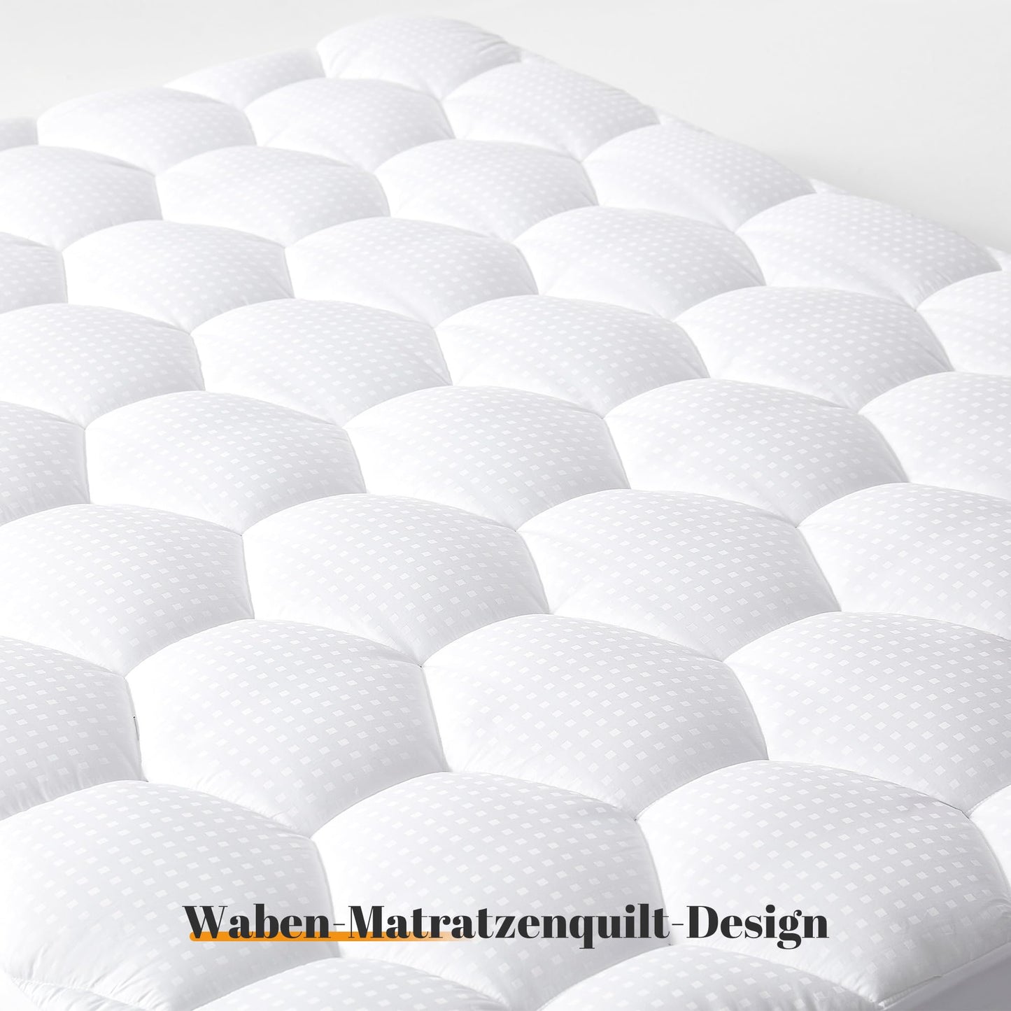 Sonive Mattress Protector 180 x 200 cm, Mattress Protector Covers for Mattress Toppers up to 38 cm, Oeko-Tex Certified Mattress Topper, Grey