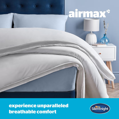 Silentnight Airmax Double Duvet  10.5 Tog Breathable All Season Duvet Quilt with Mesh Sides to Prevent Overheating  Machine Washable and