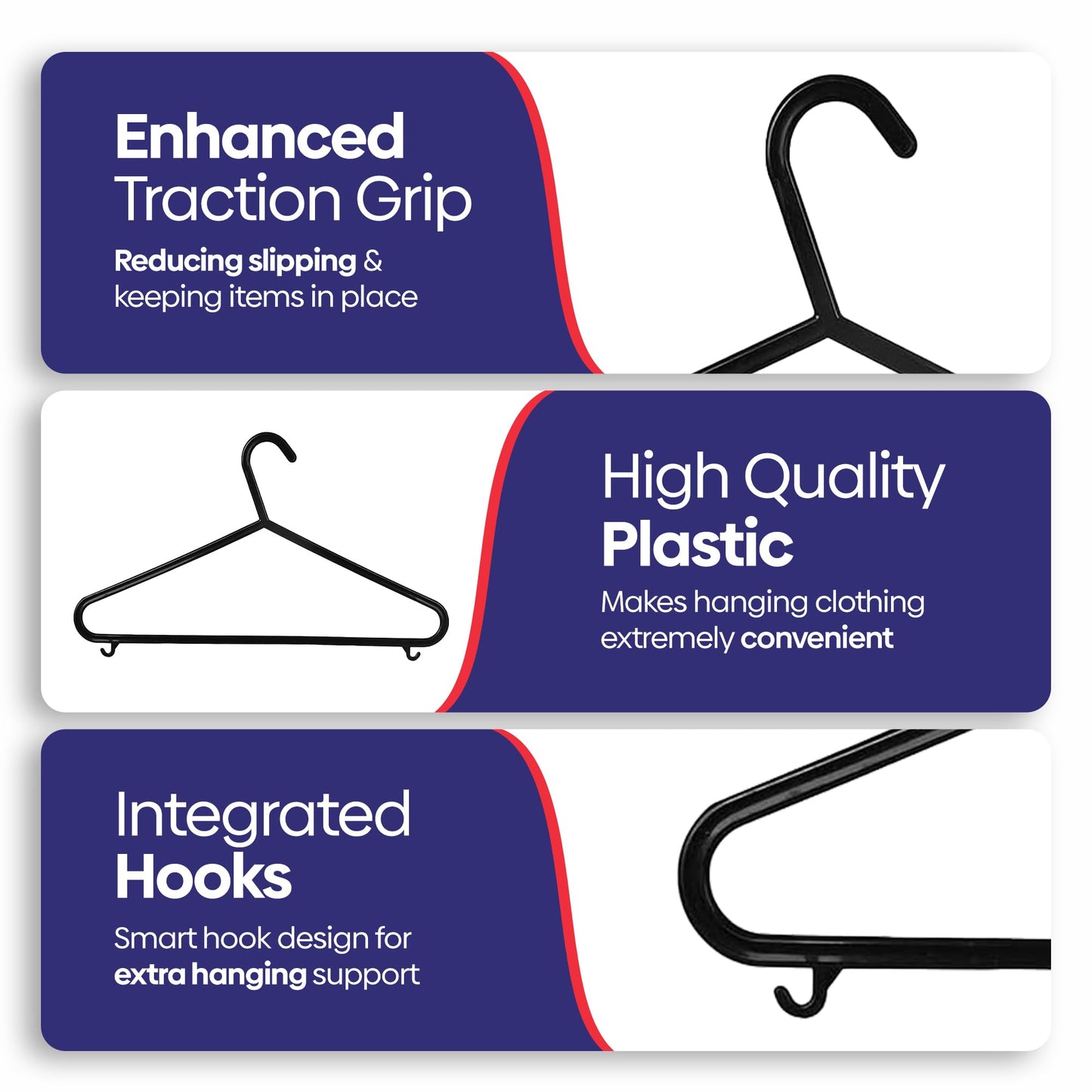 EVOKK Heavy Duty Velvet Suit Hangers - Non-Slip Premium Clothes Hangers with 360° Swivel Hook - Sturdy Velvet Coat Hangers for Jackets