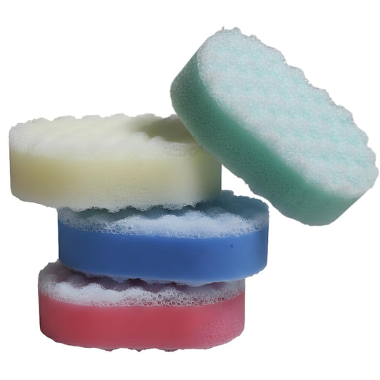 Exfoliating Bath Sponge for Adults and Kids ? Pack of 12 Massage Sponges for Men and Women, Perfect for Body Scrubbing in The Shower (Multi Colour
