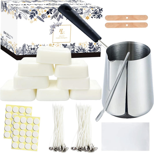 ETUOLIFE Candle Making Kit, Candle Making Supplies Include Soy Wax, Candle Wax Melting Pot, Magic Paper, Candle Wicks and More-Full Candle Making Kits