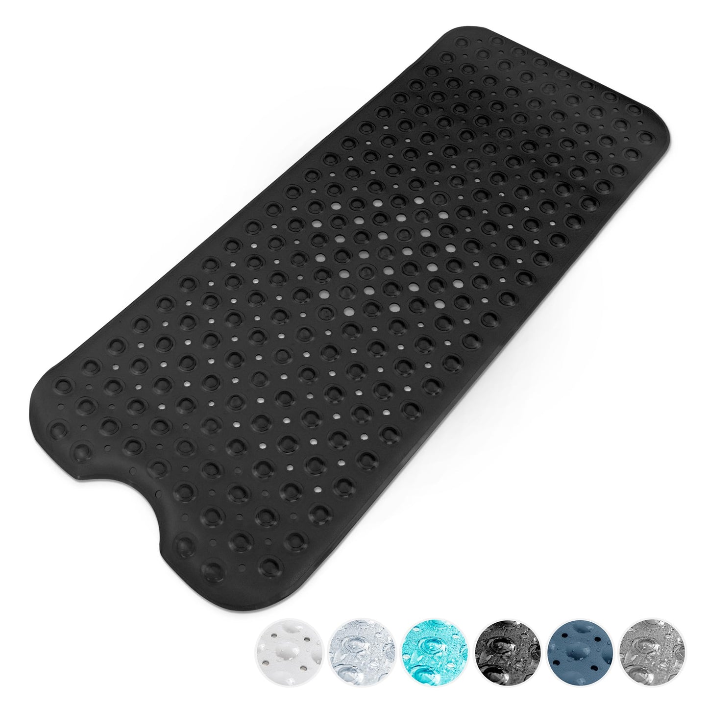 KEPLIN Premium Non-Slip Bath Mat - 200 Suction Cups, BPA, Latex Free, Mildew Resistant, Machine Washable - Safe