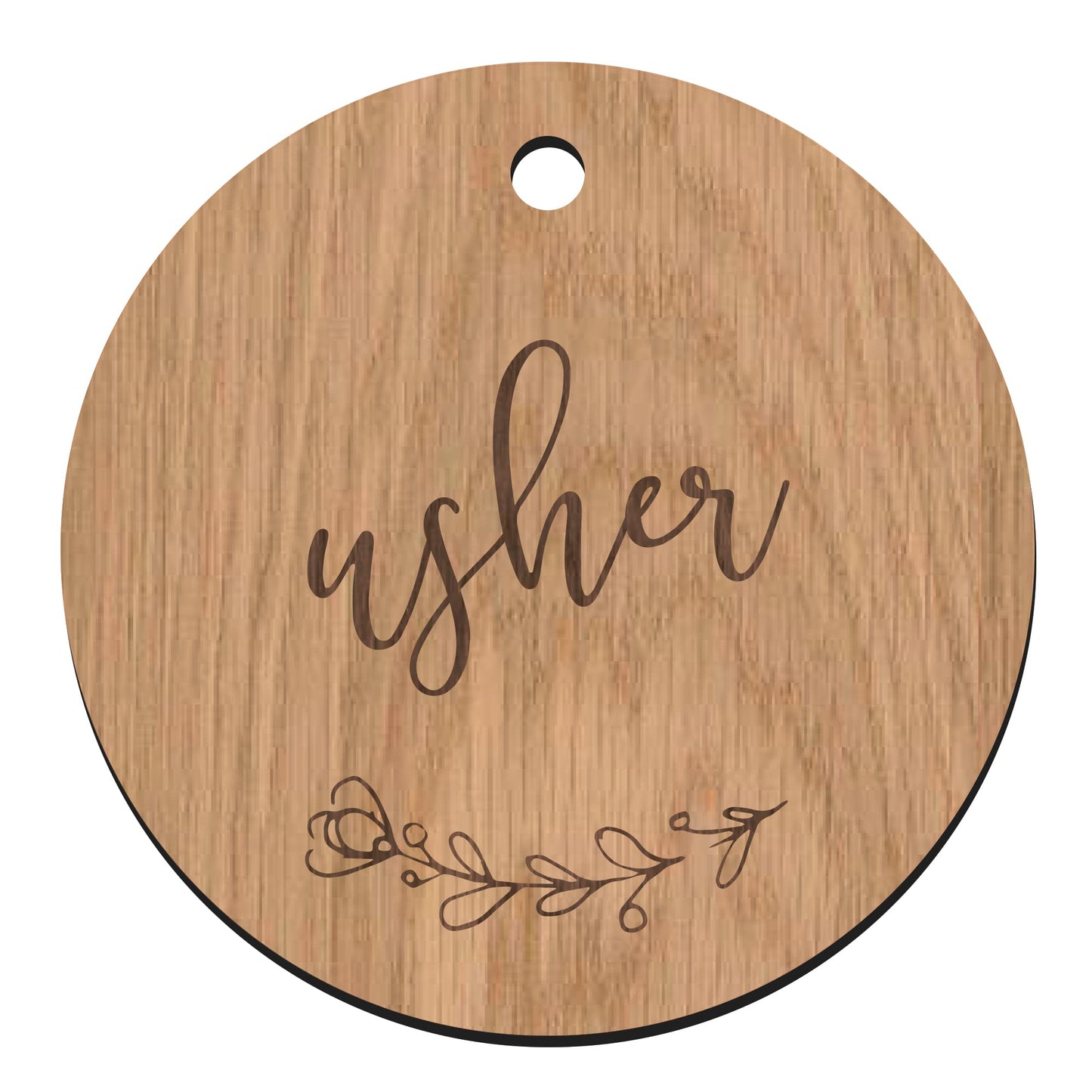 Wooden Wedding Dress Hanger Tag for Bride/Bridesmaid/Flower Girl/Maid of Honour/Mother of the Bride/Groom (Usher)