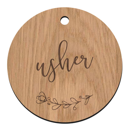 Wooden Wedding Dress Hanger Tag for Bride/Bridesmaid/Flower Girl/Maid of Honour/Mother of the Bride/Groom Usher