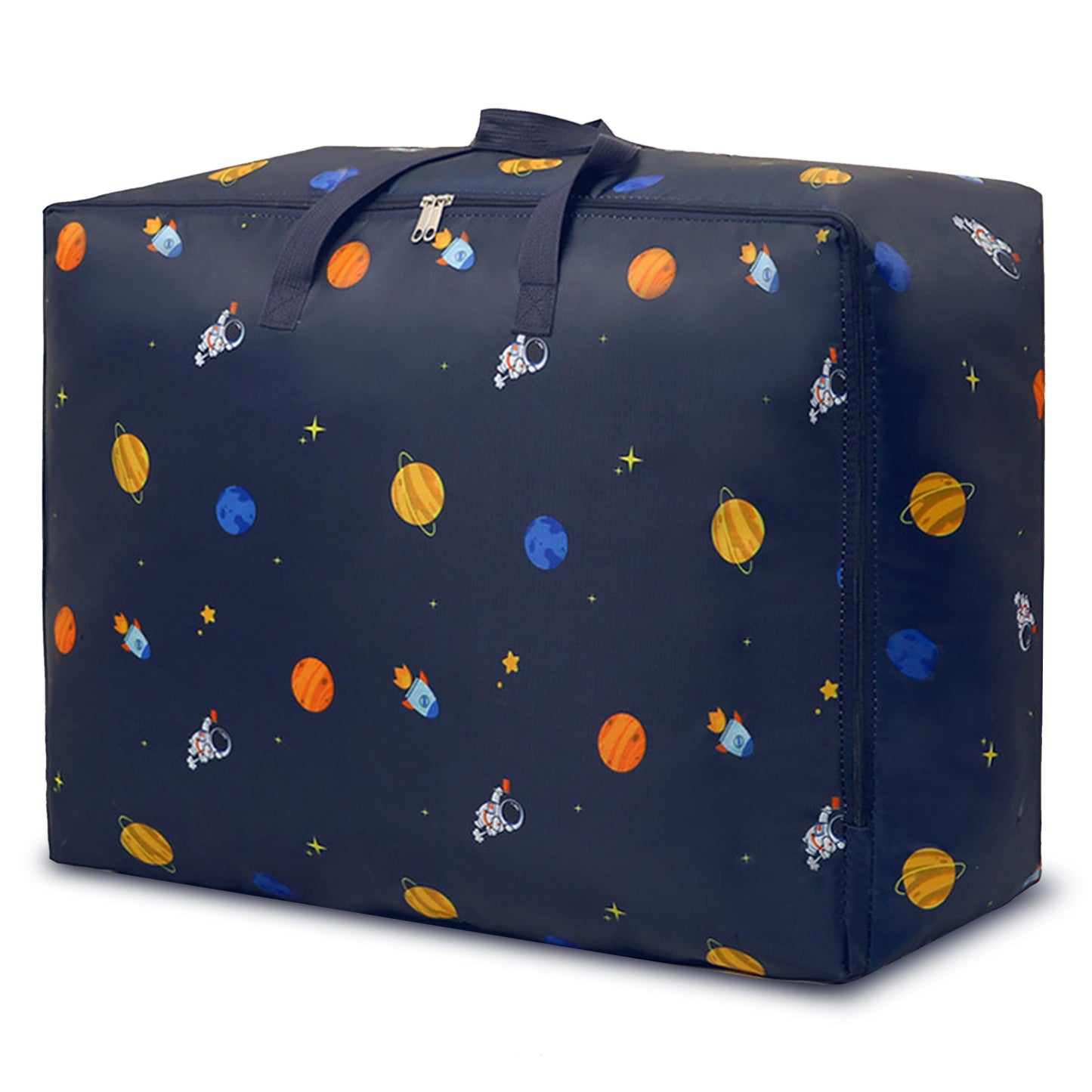 105L Large Storage Bag,Thicken Oxford Moving Bag Underbed Storage King Size with Zip Waterproof Moisture Proof for Clothes,Bedding,Pillows,Blankets