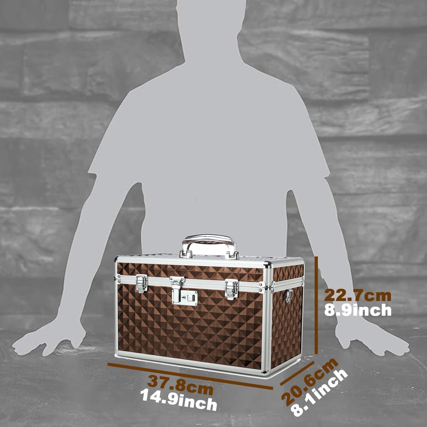 HEWEI WORKS Medication LockBox with Key, Lockable Medicine Storage Box, Security Lock Box, Medical Organizer