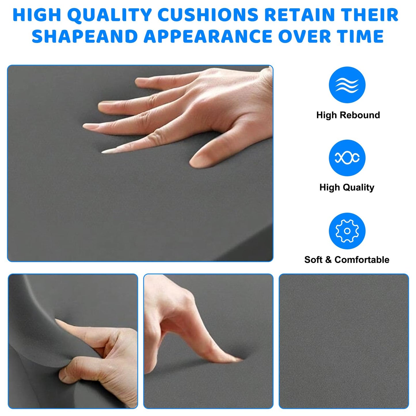 TW1TGOFT 2Pcs 50 x 50 cm Sofa Cushion Support - Sagging Sofa Support Repair Furniture Couch Seat Support for Seat Couch High Density Sponge for