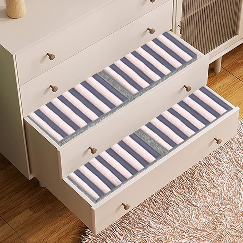 WANGIRL Clothes Drawer Organizer, Foldable Rigid PE Wardrobe Organiser Solution for Jeans, Pants, Shirts, Leggings, Baby Clothes, Storage