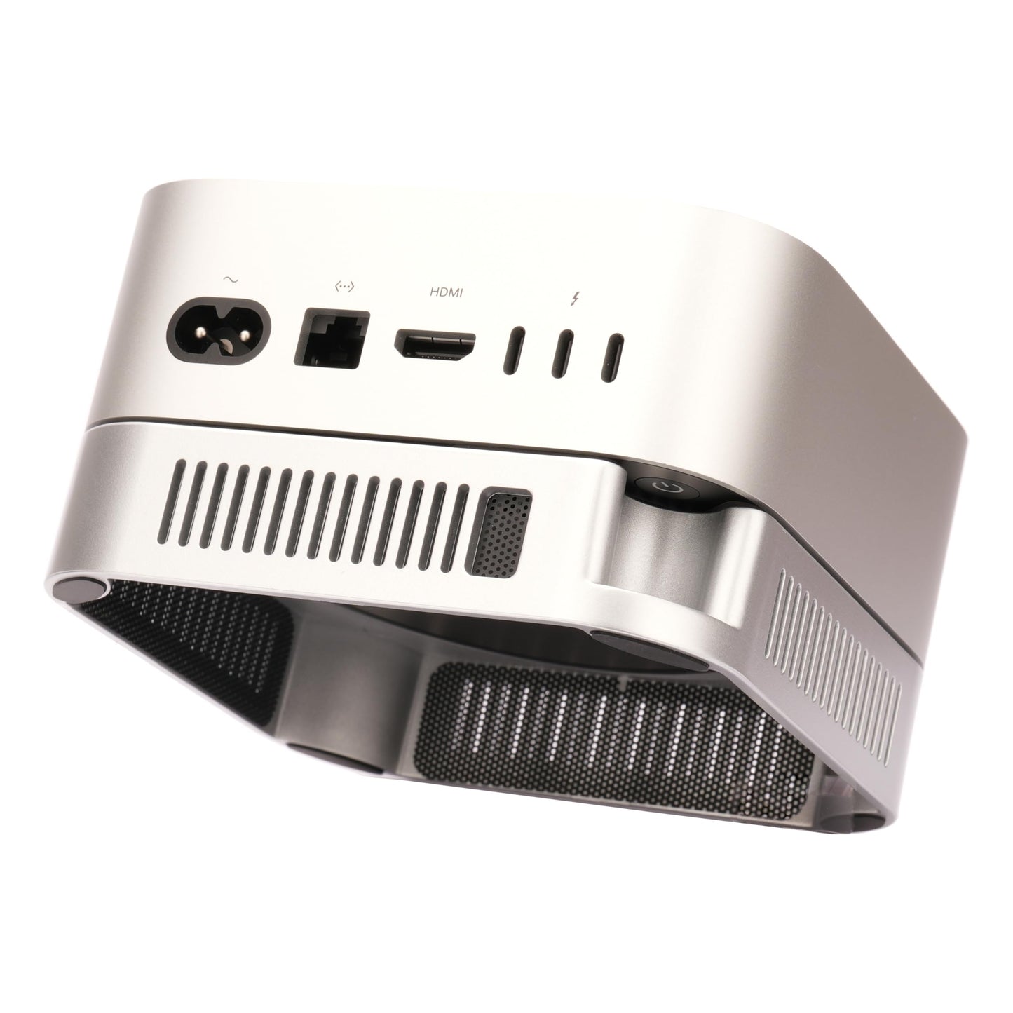 Psitek M4 M5 Mac mini Stand, Silver Holder for Mac mini 2024-2026 with Ventilation Heat Dissipation Cooling