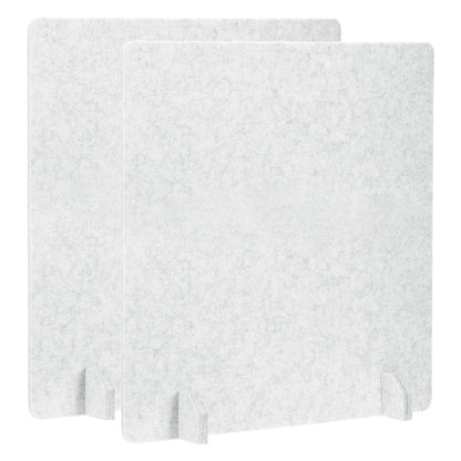 PATIKIL Desk Dividers 60x60cm, 2 Pack Desk Privacy Panel Freestanding Noise Reducing Partition Acoustic Panel with 4Pcs Support Feet for Testing