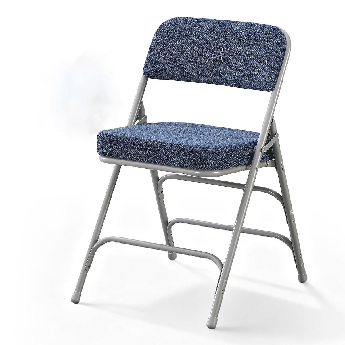 BOOSDEN Blue Padded Folding Chair with Fabric Cushion, Single Folded Chairs