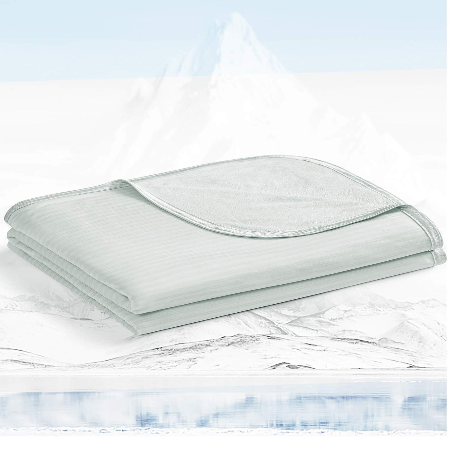 Avoalre Cooling Blanket 200x220cm Bamboo Blankets Arc-Chill 3.0 Cool Fiber Q-MAX>0.5 Summer Blanket with Double-sided Design Absorb Heat Soft