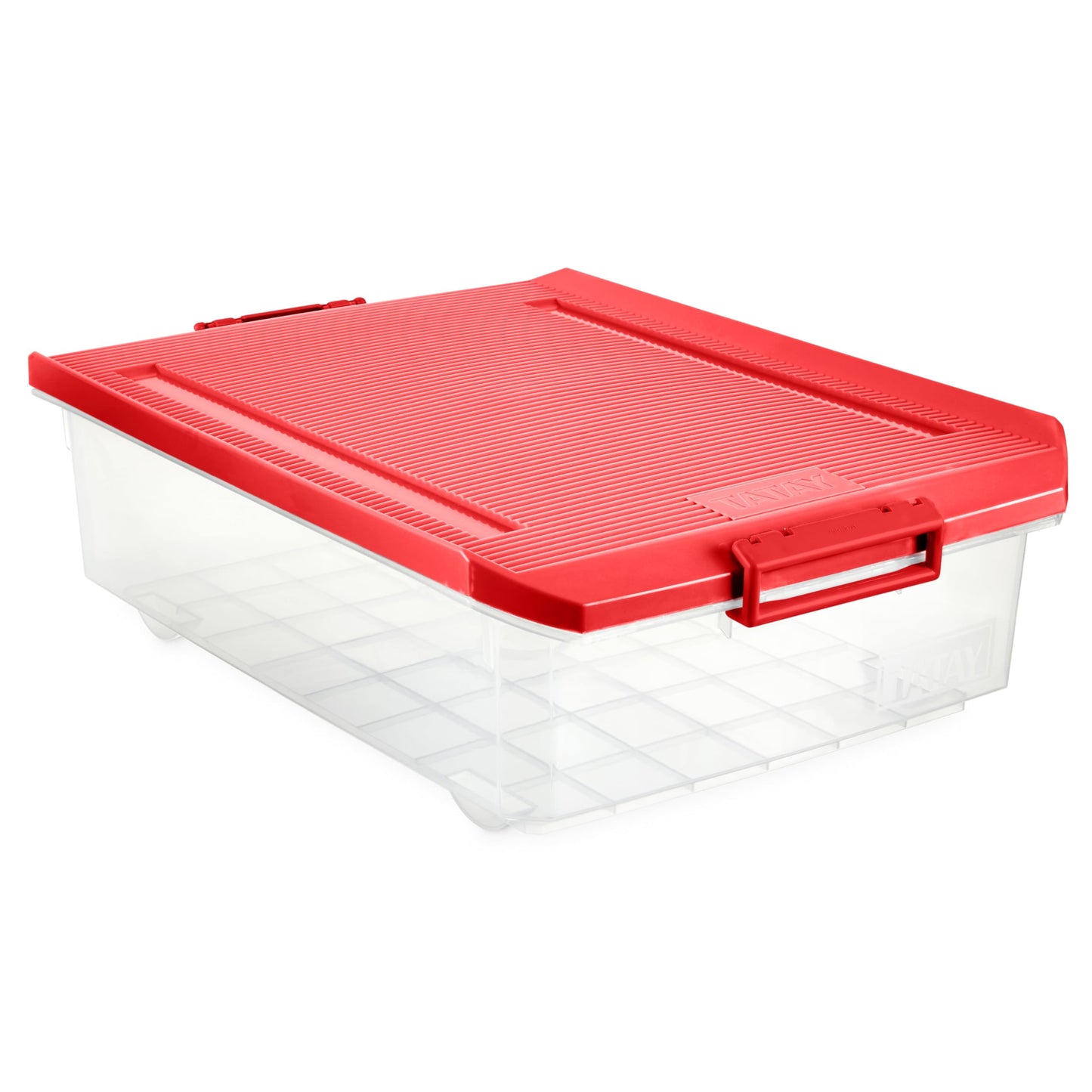 TATAY Storage Box 40x57x18 cm ABS Plastic Integrated Wheels Durable Design