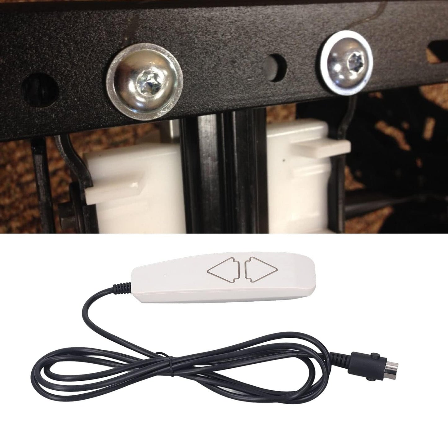 Lift Chair Remote, 6x1.7x1.1in Universal 2 Push Button 5 Pin Lift Chair Hand Control Up and Down Controller Handle Replacement for Power Recliner
