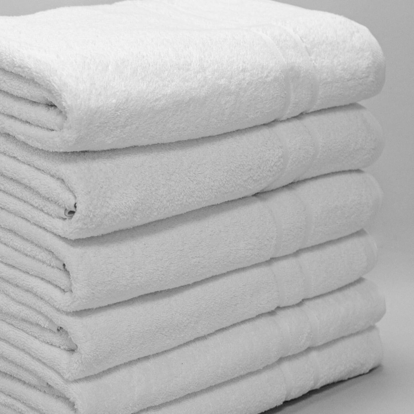 Burrito Blanco Stox10 Guest Towels, Smooth, White, Hand Towels 100 x 150 cm (+ Available Dimensions), 100% Cotton Terry Towelling, 480 g/m²