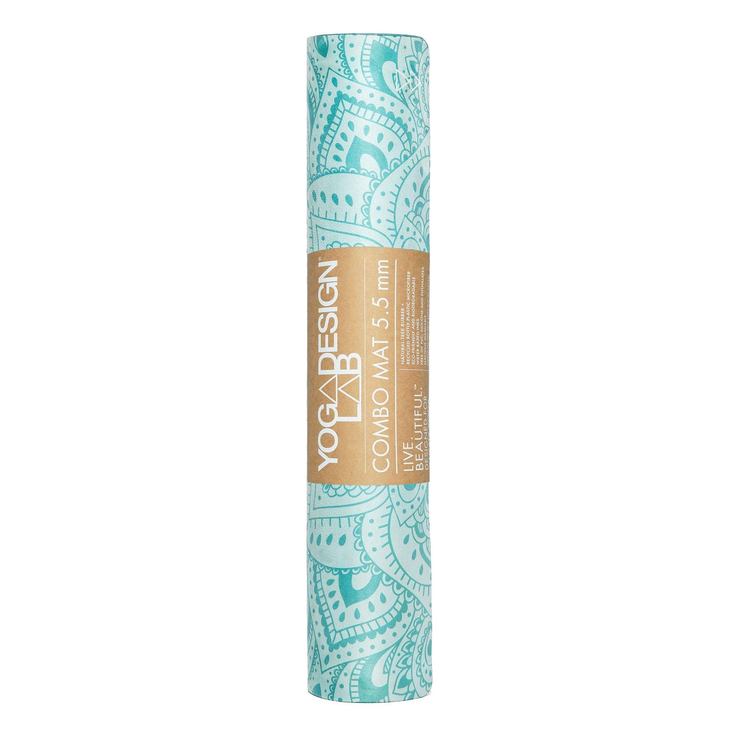 YOGA DESIGN LABS COMBO MAT 5.5mm MANDALA TURQUOISE