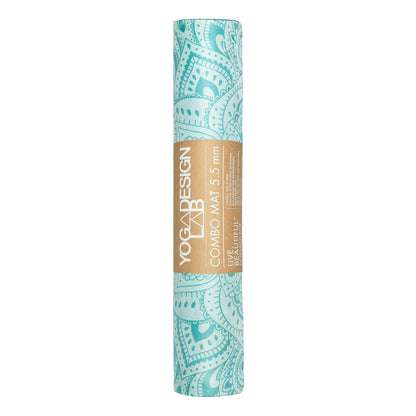 YOGA DESIGN LABS COMBO MAT 5.5mm MANDALA TURQUOISE