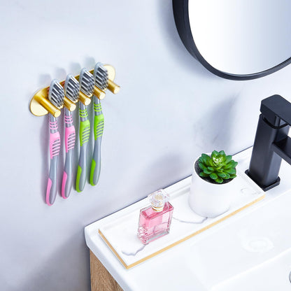 YAYINLI Toothbrush Holder, Electric Toothbrush Holder Wall Mounted, Anti-Rust Metal Toothbrush Head Holders for Bathroom